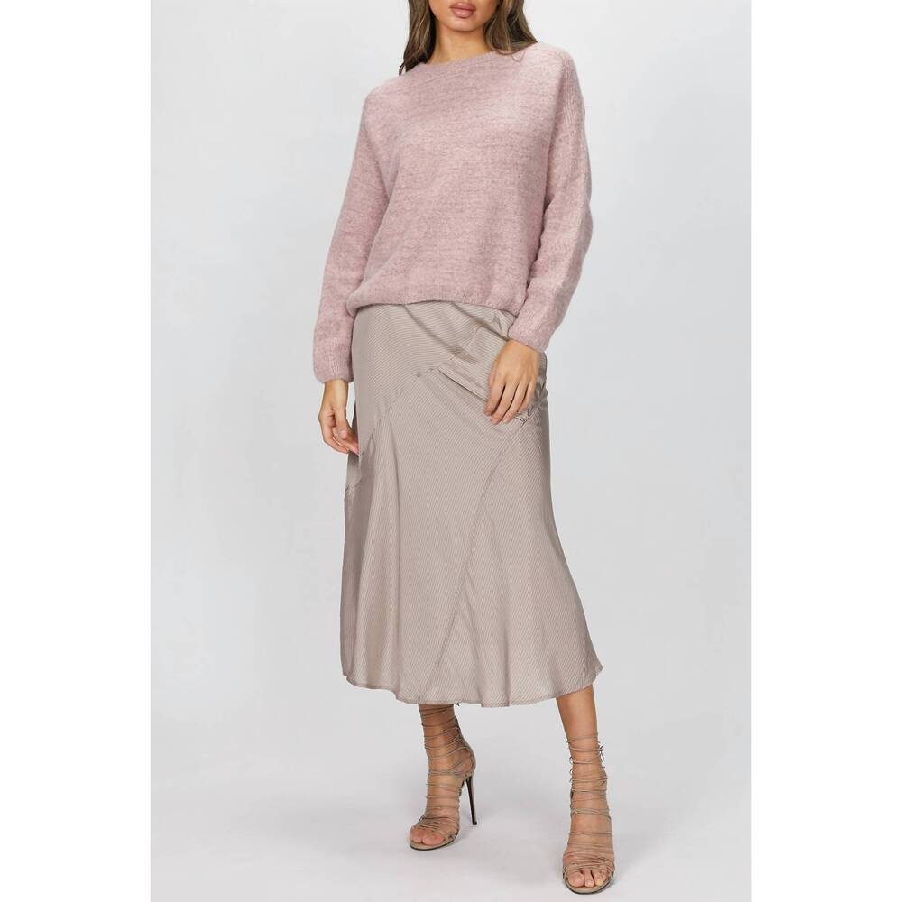 NEW HUMANOID etta skirt in powder stripe